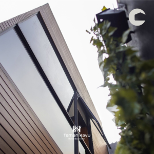 Model Rumah Berbahan Material Conwood yang Elegan